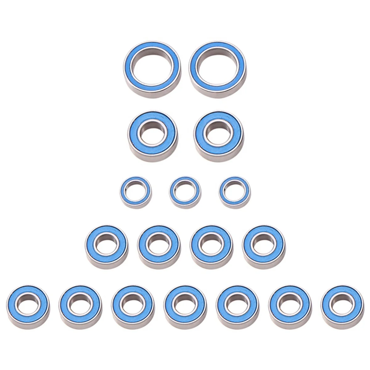 

T89C 18 шт. комплект резиновых герметичных шарикоподшипников для CC-01 CC01 1/10 обновления радиоуправляемого автомобиля, детали, аксессуары