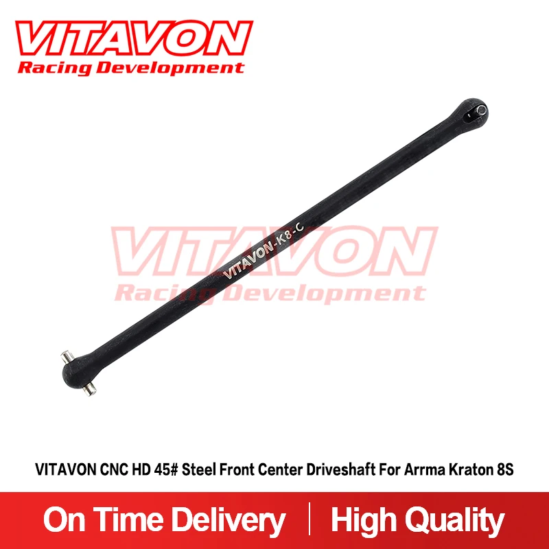 

VITAVON CNC HD 45# Steel Front Center Driveshaft for Arrma Kraton 8S