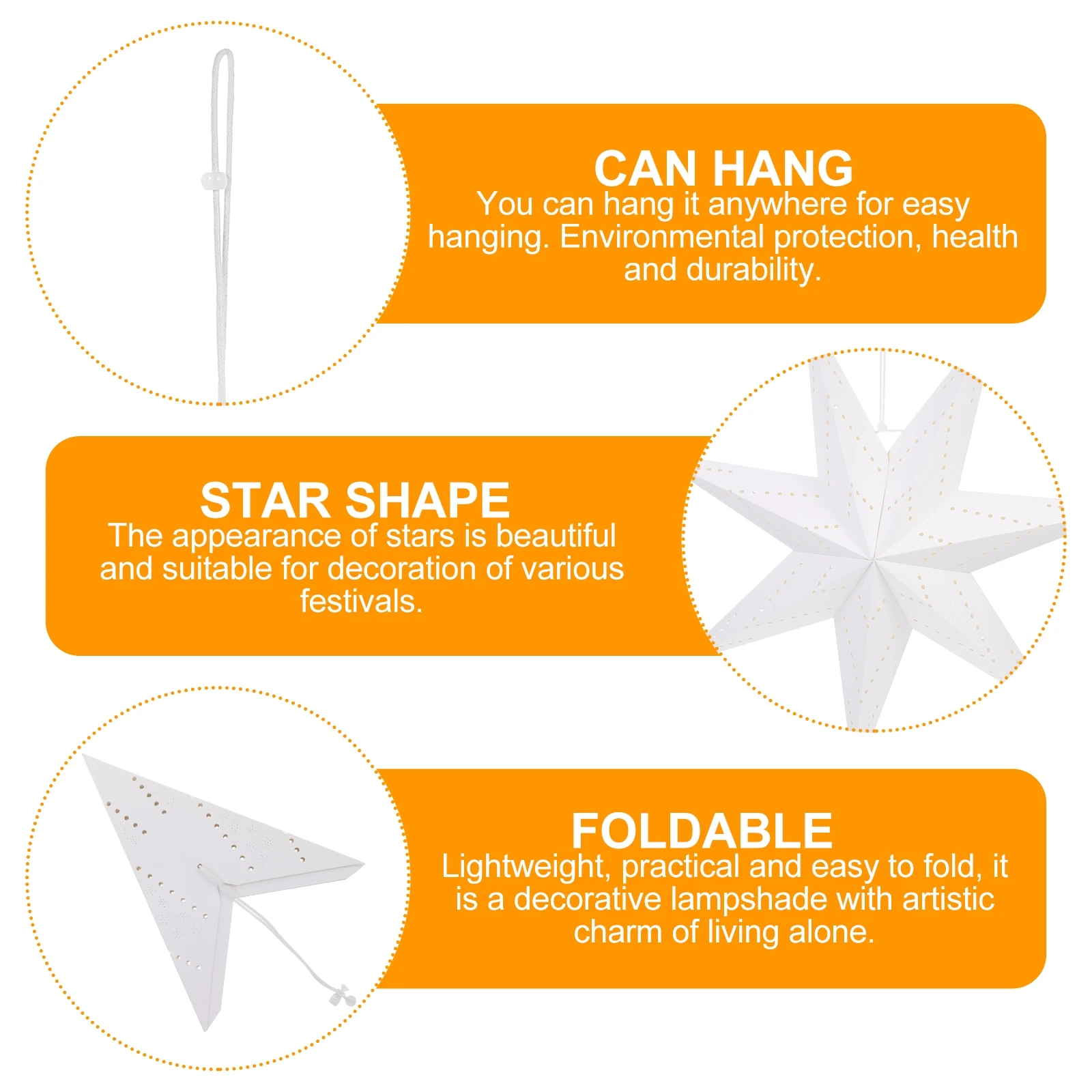 

2Pcs Paper Lampshades Foldable Christmas Theme Hanging Light Cover Decorative Lamp Cover Decorative Shade Lighting Accessories