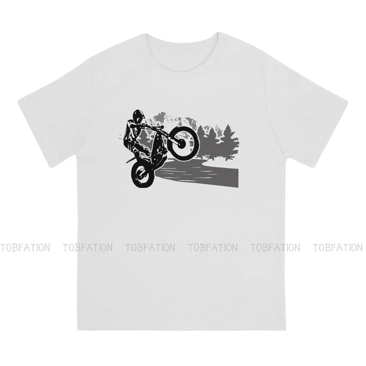 Adventure Motorcycle Tour Motor Trial  T Shirt Classic Alternative High Quality Tshirt Large Crewneck Men Clothes