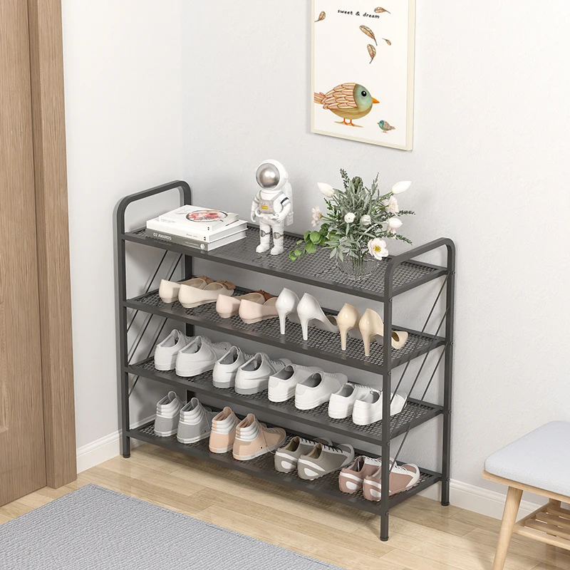 XL Home Indoor Beautiful Iron Shoe Rack Multi-Layer Dustproof Storage Rack Storage Fantastic Shoe Cabinet