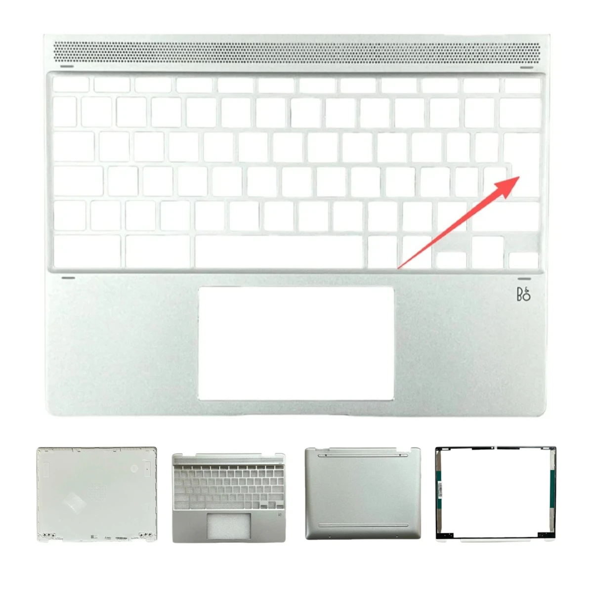 

Compatible with Chromebook X360 12B-CA TPN-Q227, LCD screen top cover, screen frame, palm rest, bottom base keyboard hinges ABCD