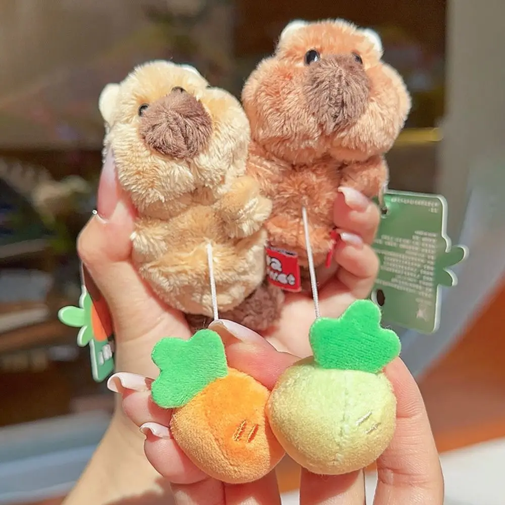 

Плюшевый брелок-зайка из ПП-хлопка, имитация кролика, пушистая морковка, реалистичная игрушка-мараут, коллекционная мультяшная плюшевая игрушка, брелок-зайка