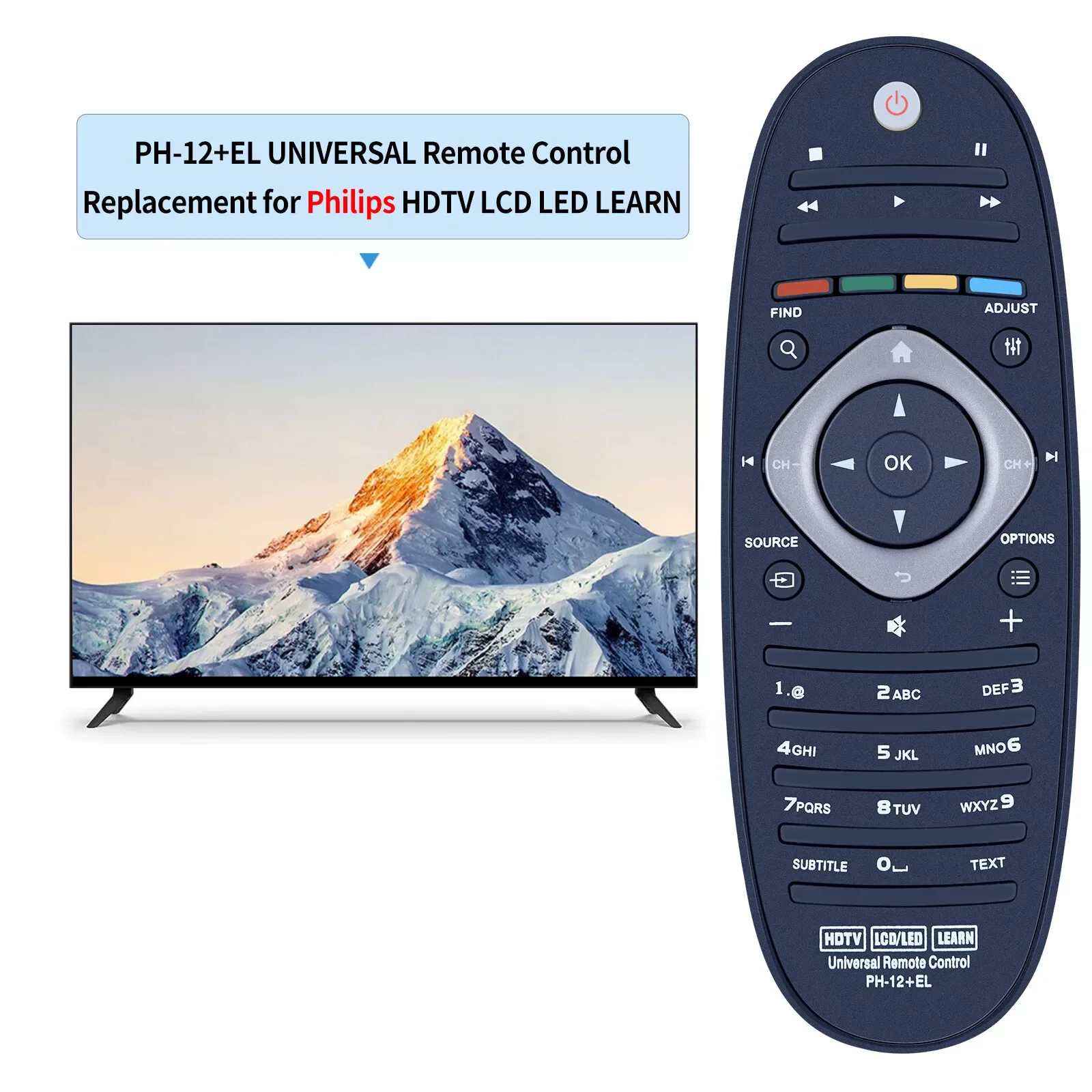 Replacement Remote Control Compatible with Philips LED LCD TV 32/37/40/46/52PFL9606 50PFL7956 58PFL9956