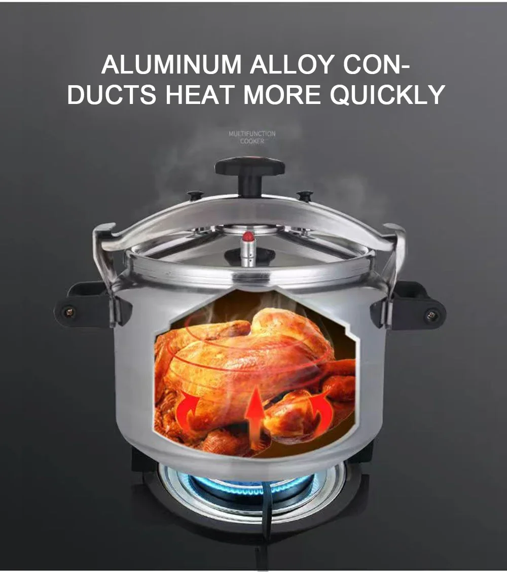 Commercial Thickened, Large-capacity, Extra-large Gas Induction Cooker, Universal Explosion-proof Household Pressure Cooker