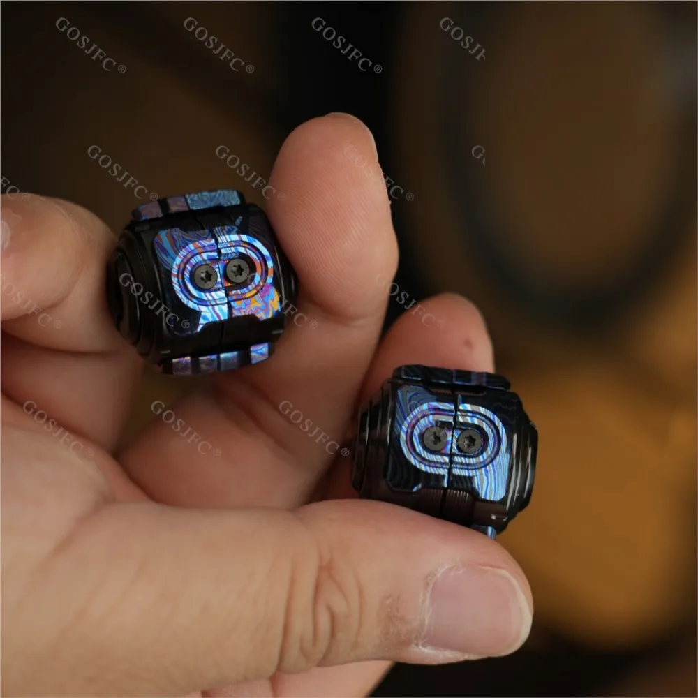 MUYI EDC Timascus Zircuti SHAKE Coltello Perline EDC Maglev Edizione limitata Fidget Spinner Fidget Toys