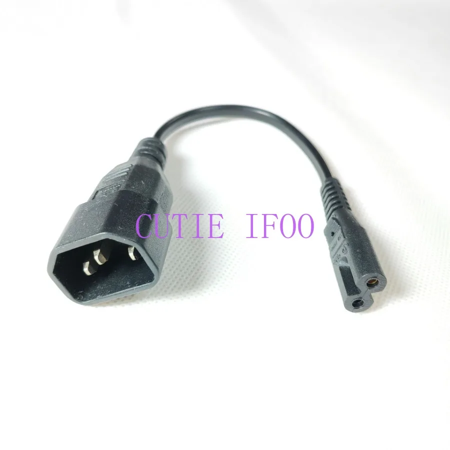 IEC320 C14 auf C5 C7 C13 männlich weiblich PDU Netzteil Computer Adapter Konverter ATX Strom Verlängerungskabel Kabel 20 cm – Detail 4