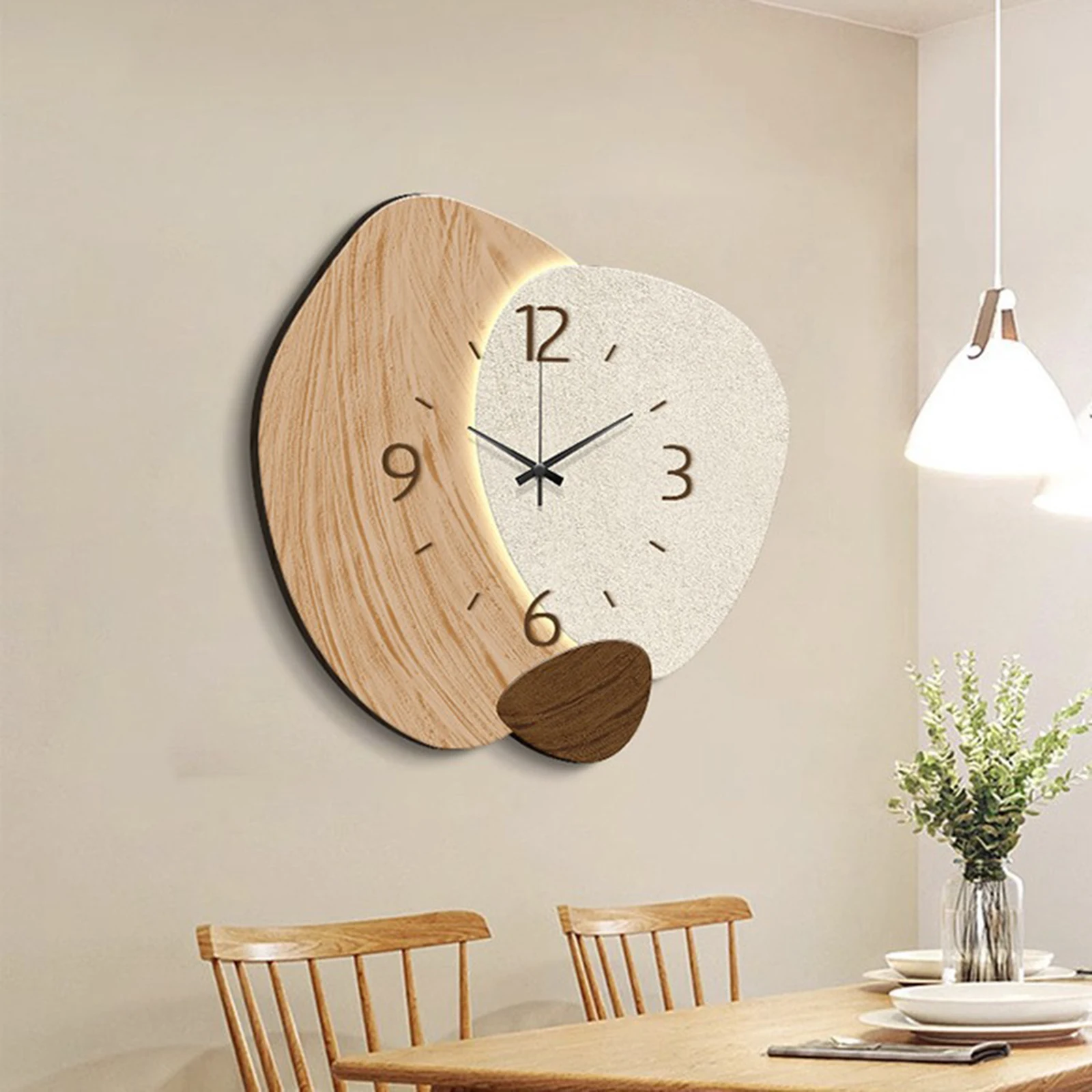 Silent Wall Clock Non Ticking Wall Hanging Clock Wall Decors for Home Bedroom Living Room Classroom Kitchen Nursery Decoration