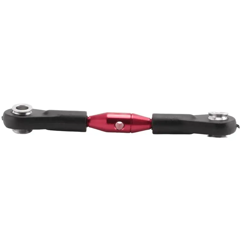 WOTT-6Pcs Metal Steering Rod Link Rod Tie Rod For Tamiya TT-01 TT01 1/10 RC Car Upgrade Parts Accessories,Red