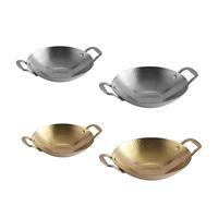 Korean Ramen Noodle Pot Cooking Hot Pot Double Handle Kitchen Cookware Snack Plates Saucepan Seafood Pot for Home Kitchen