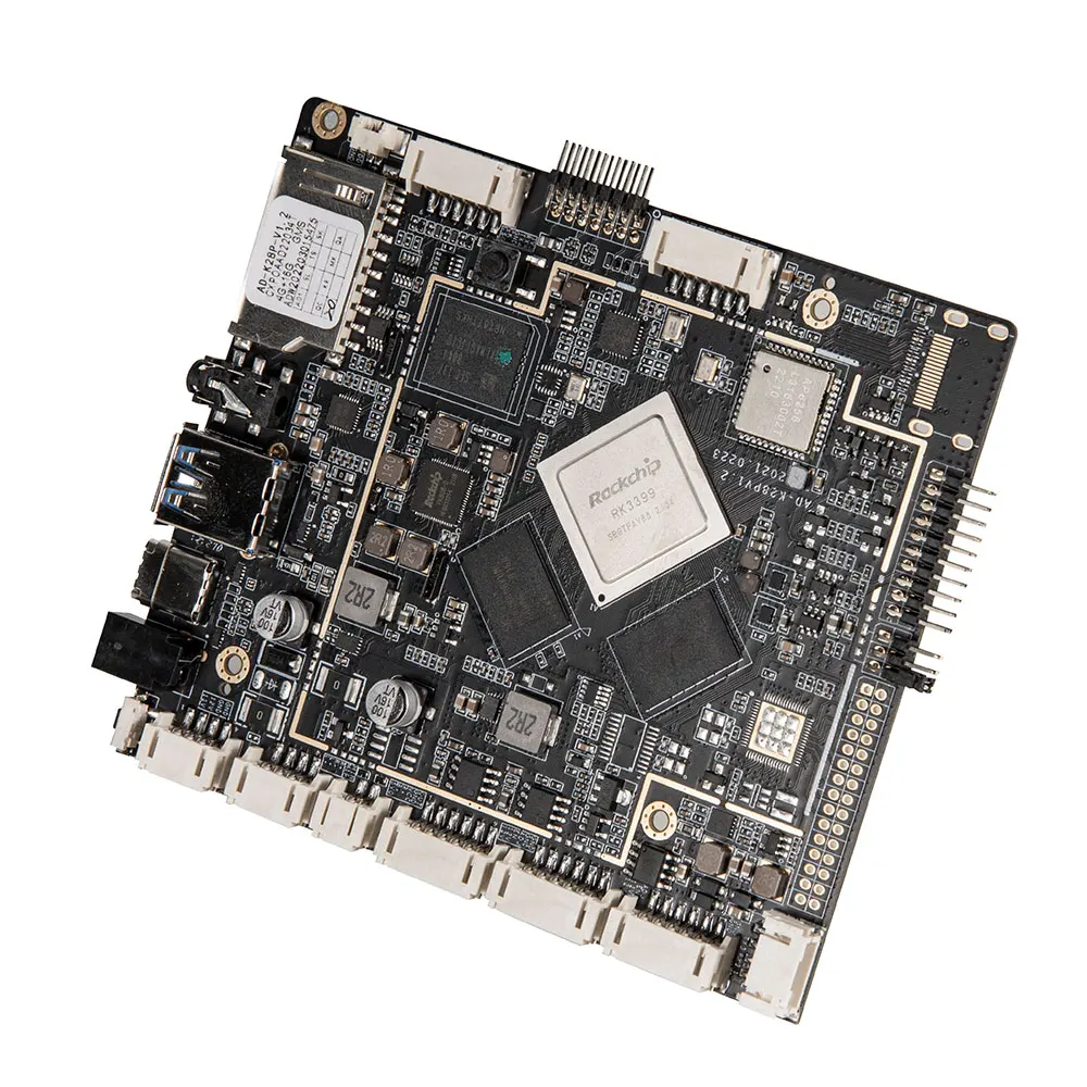 광고 화면용 안드로이드 보드 Rk3399, EDP 및 LVDS 및 MIPI 지원, 와이파이, 이더넷, 블루투스, 안드로이드 9