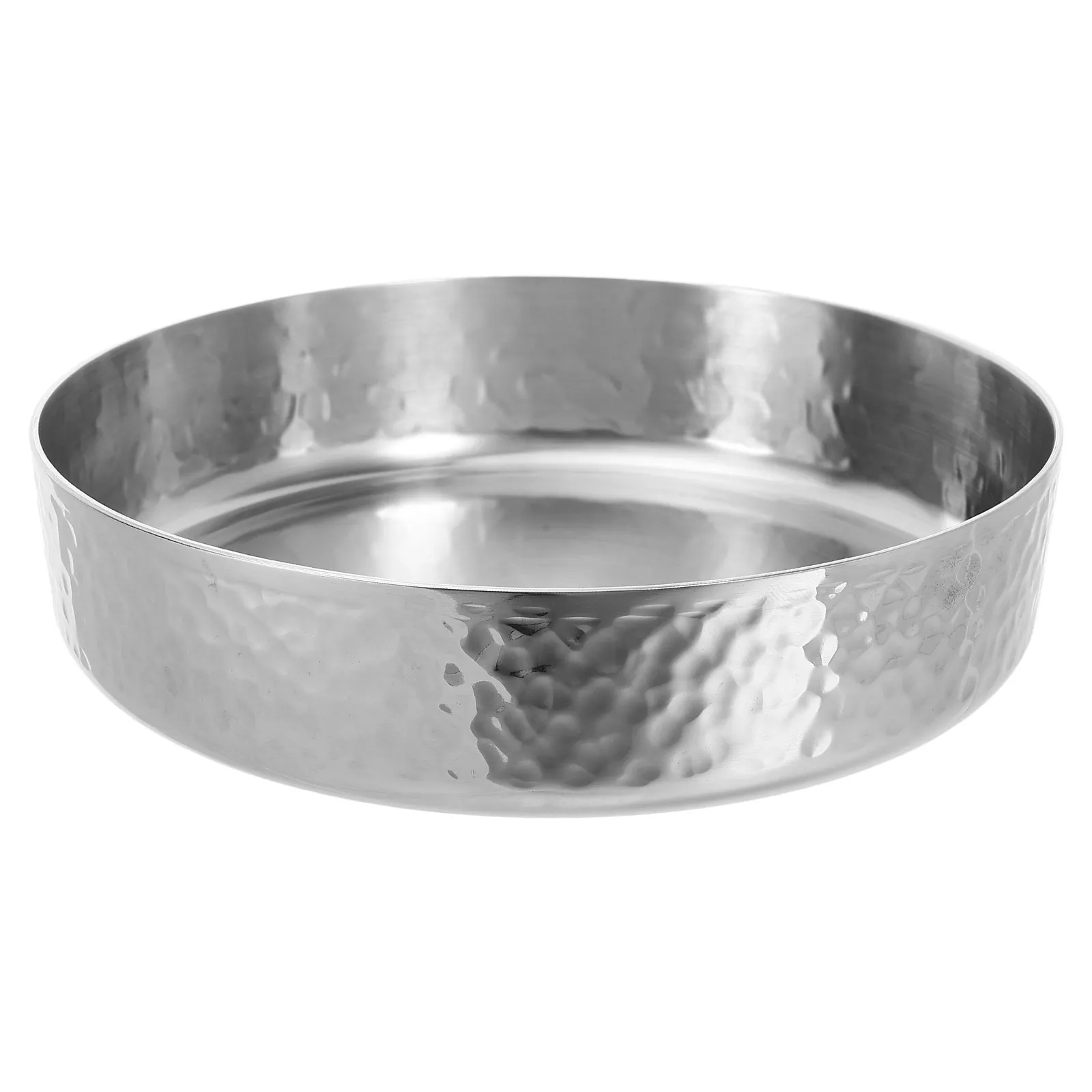 Stainless Steel Soup Bowl Hammered Finish Easy Clean Noodle Rice Mixing Salad Bowl 800Ml Vintage Metal Pasta Fruit Serving Ramen