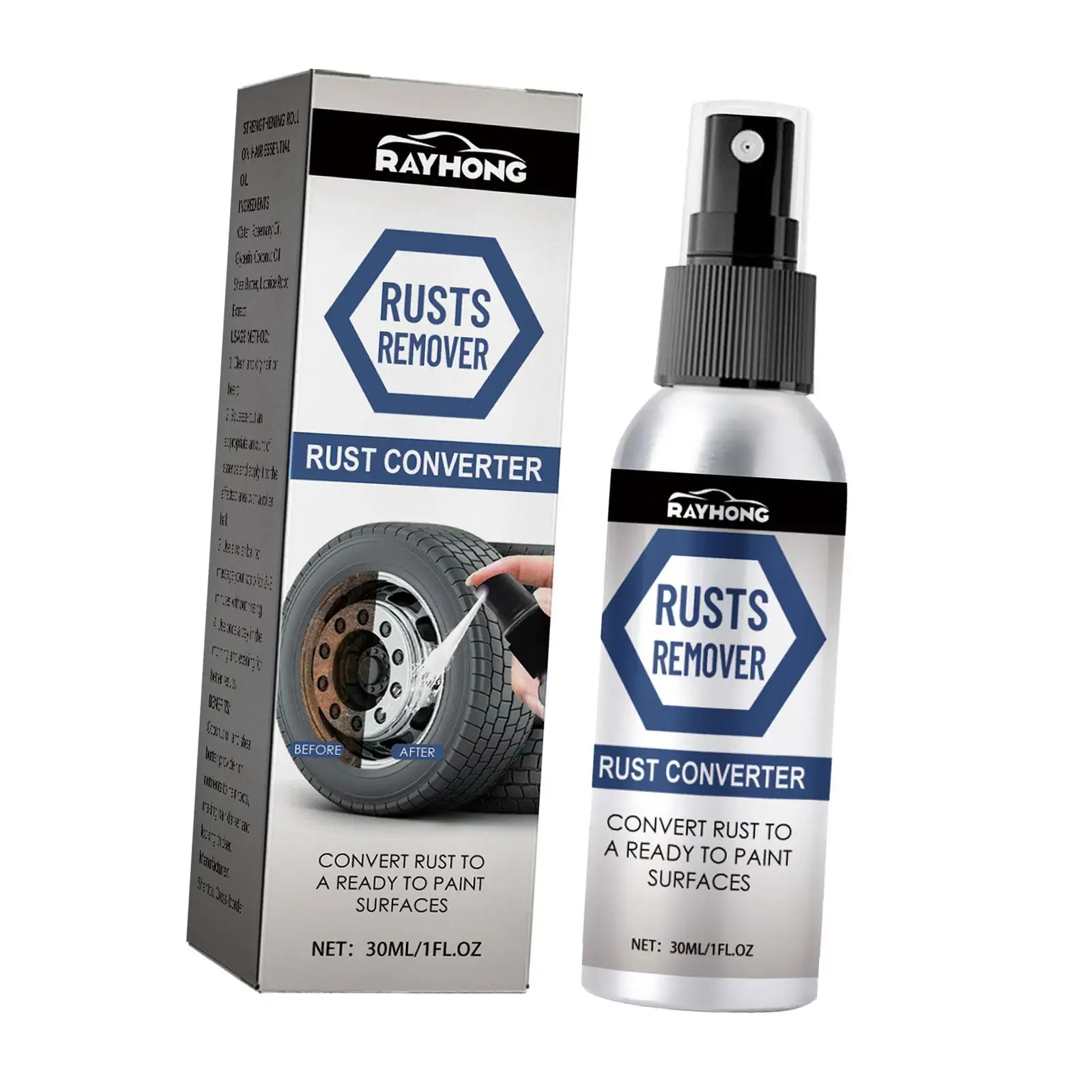 Door Lock Rust Remover Lubricant Spray Efficient Rust Eliminator for Metal Car Chassis Maintenance