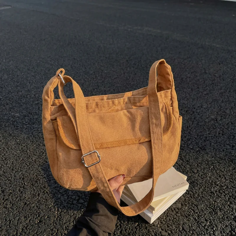 

Fashion Shoulder Bags for Men Women Fashionable and Versatile Crossbody Messenger Bag Simple and Casual Canvas Phone Bag