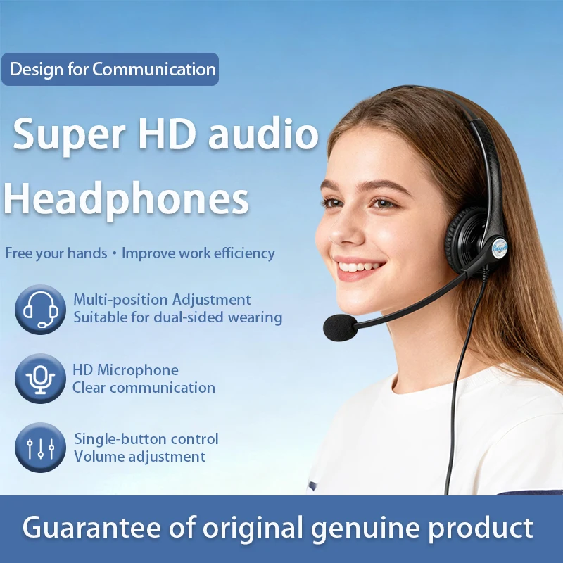 

A26 Noise-cancelling headphones,control,Call center telephone communication headphone,Suitable for PC/Phone/Laptop/Home Office