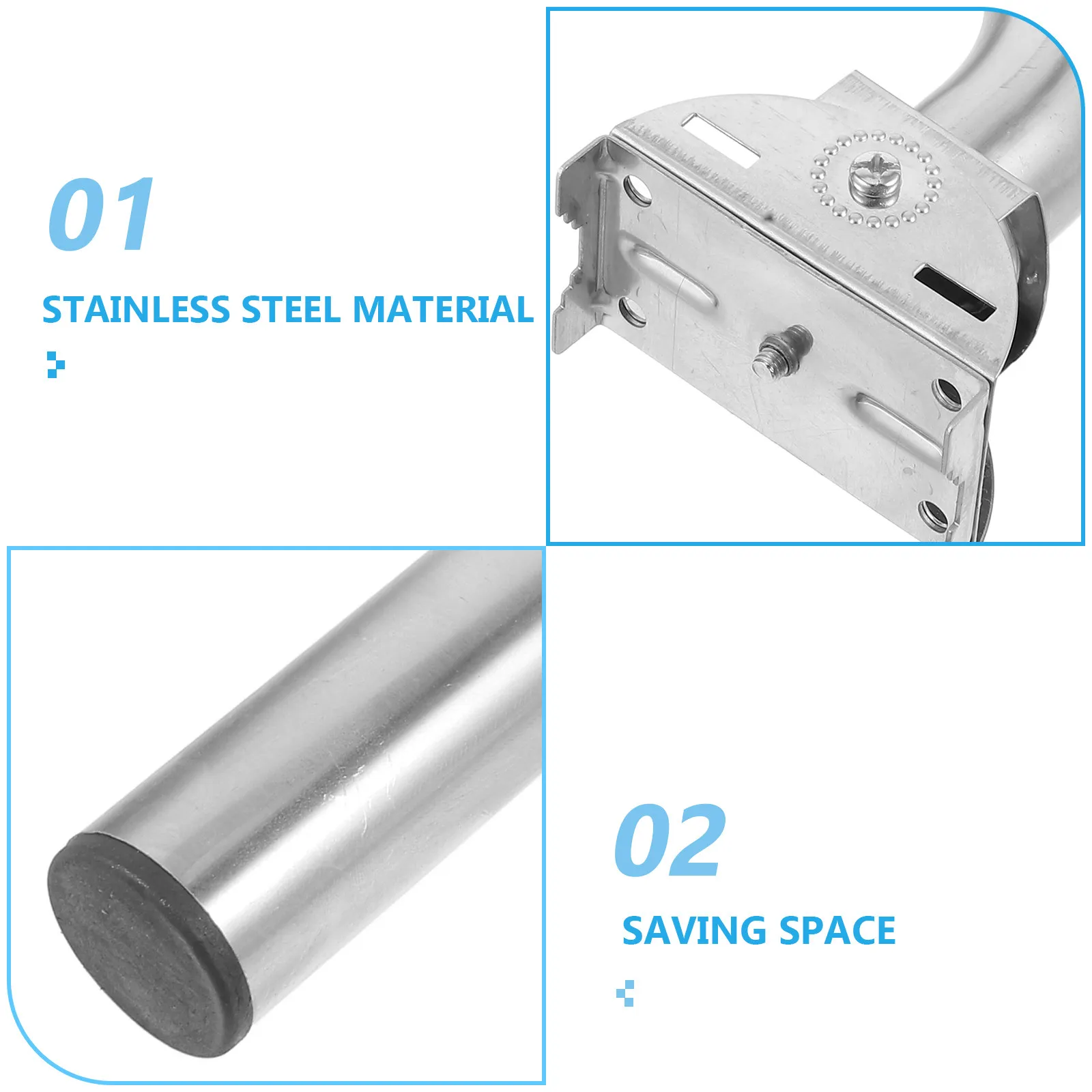 Stainless Steel Wireless Bridge Wall Mount Bracket L-Shaped Antenna Mount for Outdoor Directional Signal Reception Compact