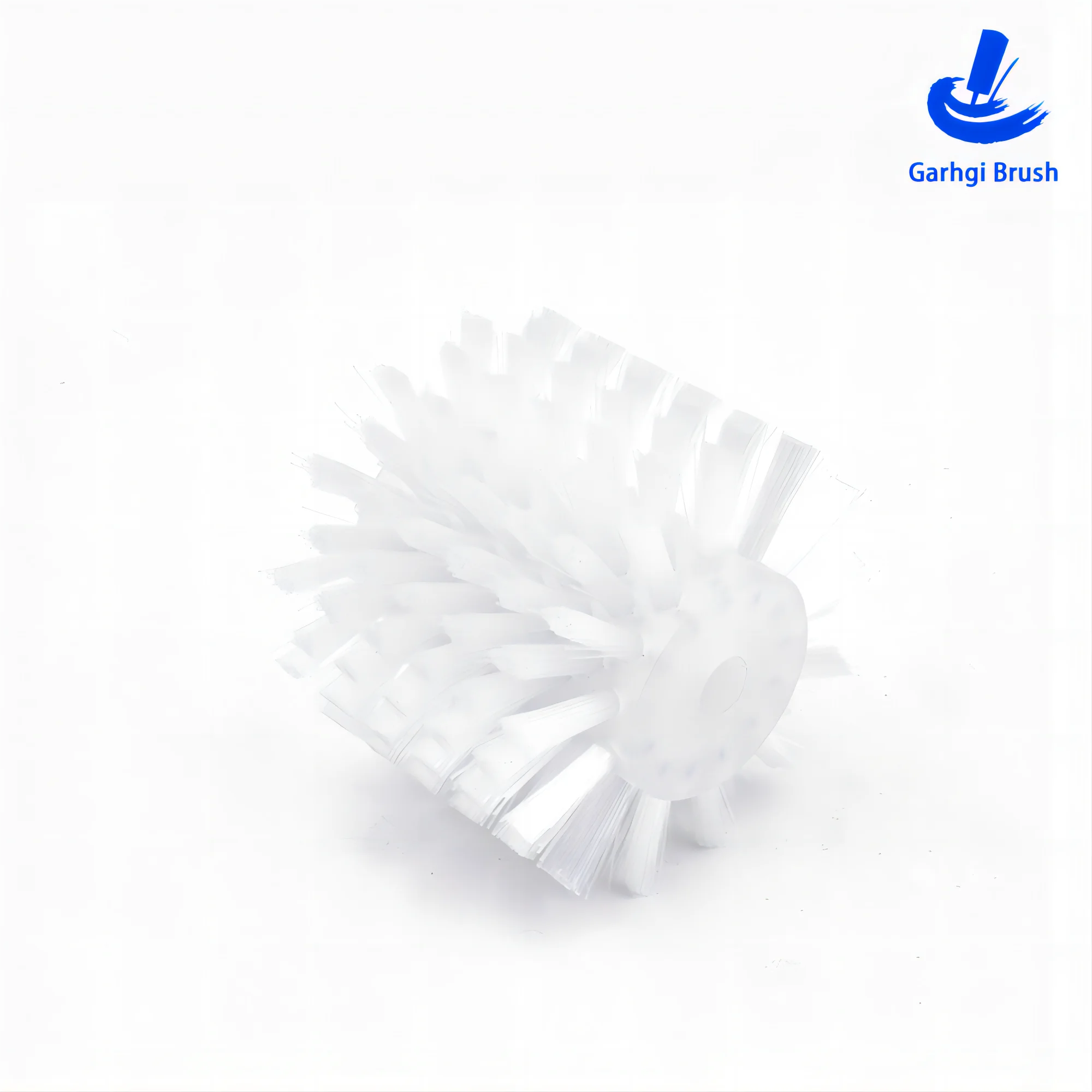 Cleaning Roller Brushes White Nylon Wire Sweeping Rotating Cylinderical Polishing Solar Panel Food Drinks Industry Dust Removal