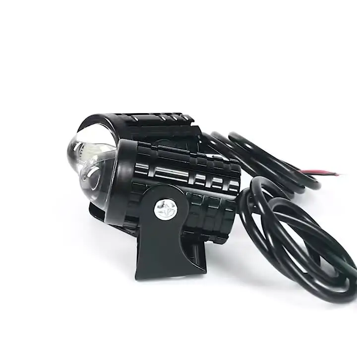 Universal Motorrad LED Scheinwerfer Projektor Objektiv Dual Farbe ATV Roller Fahren Lampe Nebel Licht Hilfs Scheinwerfer Lampe
