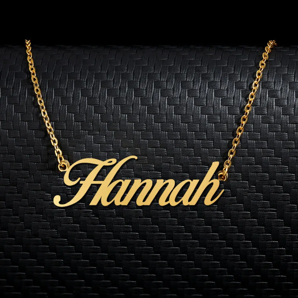 

Ожерелье с именем Hannah из нержавеющей стали для женщин, ювелирные изделия, подарок девушке, матери (не настроить)