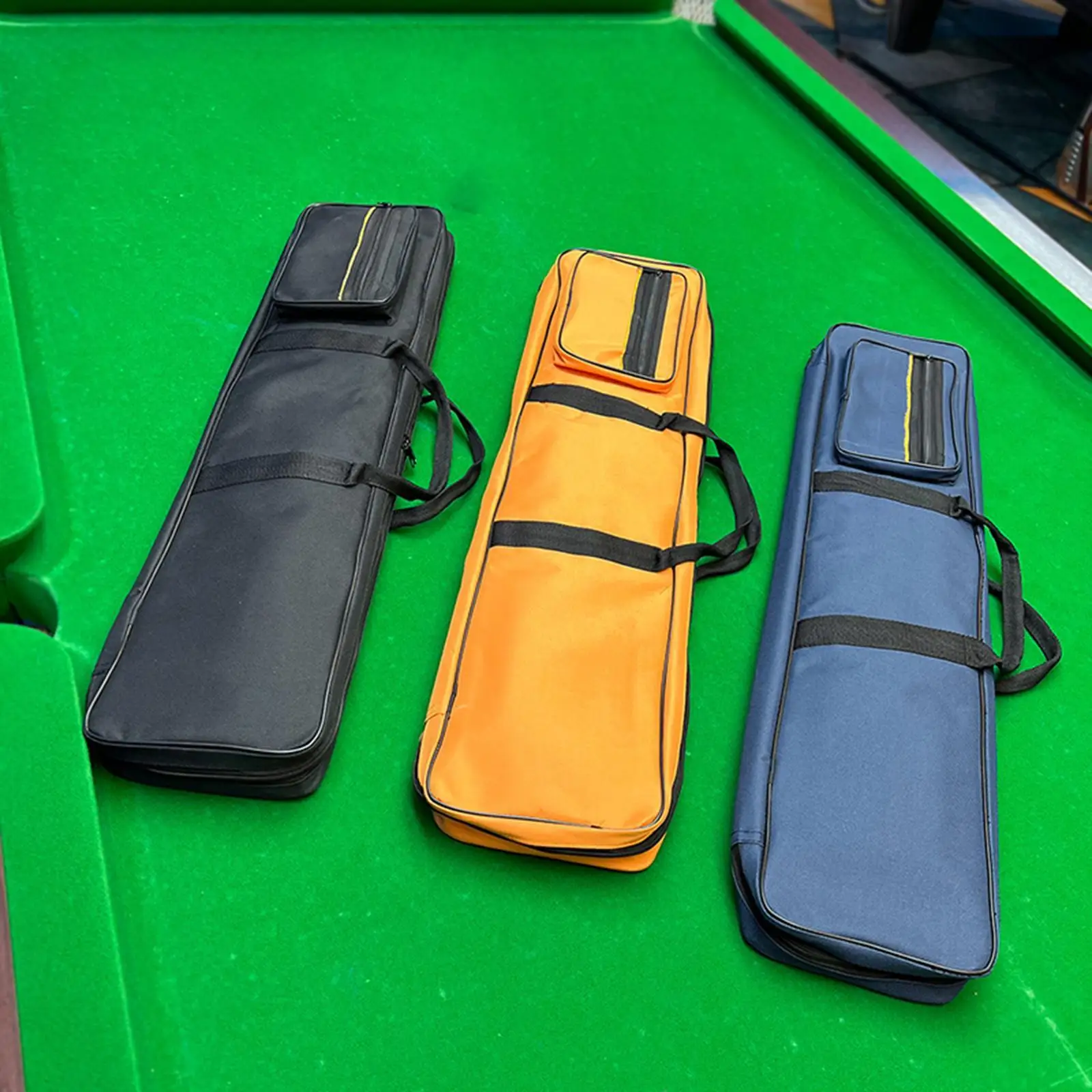 Billiards Pool Cue Case 4x4 Compact 1/2 Snooker Pool Cue Bag Pool Cue Pouch