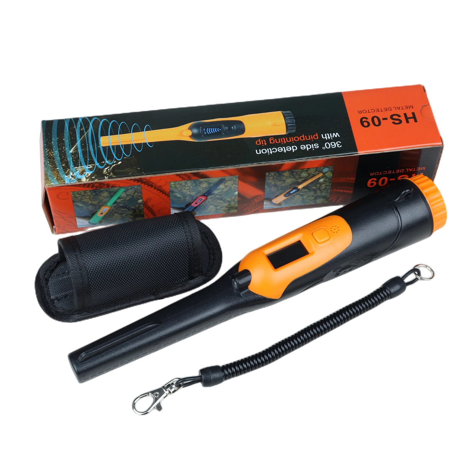 Fully Body Waterproof Metal Detector HS-09 High Sensitive Powerful Pinpoint Pinpointer