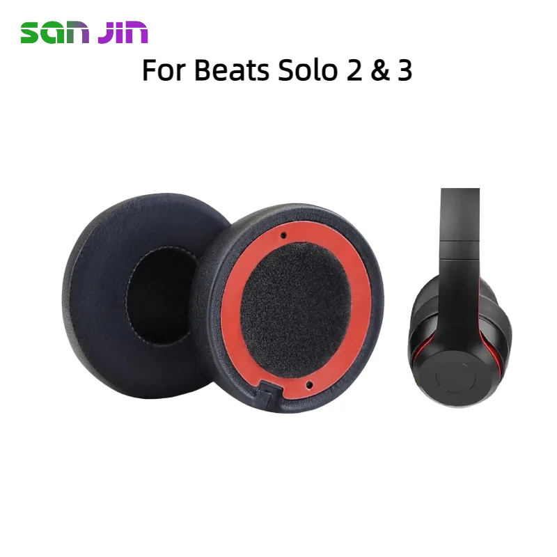 

Replacement ear pads for Beats Solo 2 & 3 headphones, soft protein leather ear pads