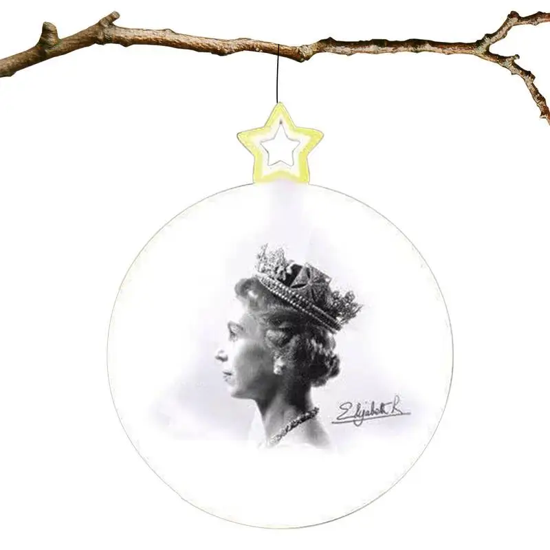 Queen Elizabeth Christmas Tree Pendant Queen Elizabeth II Hanging Tree Ornaments Finely Crafted Elizabeth II Queens Souvenir