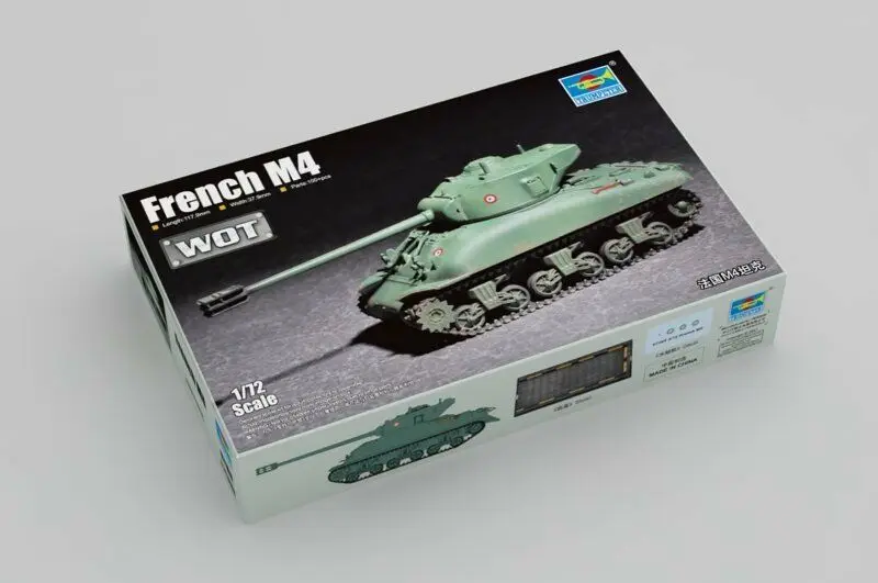 

Trumpeter 07169 1/72 French M4 Tank Assembly Static Model Kit Battle Military TH05619-SMT6