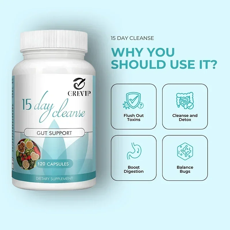 15-Day Cleanse - Detox, Gut, Digestion, Constipation Support, All-Natural Weight Management