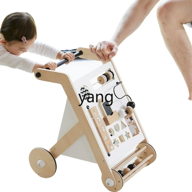 CX Walker 6 to 18 Months Baby Stroller Children's Educational Walking Aid Solid Wood Balance Car