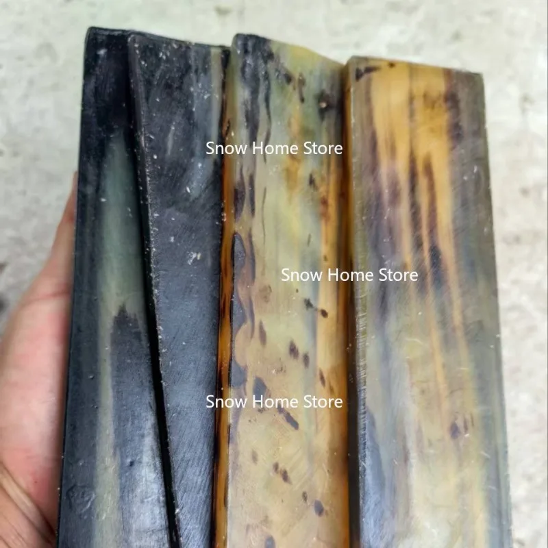 1PC Natural Flower Sheep Horn Sheet Knife Blanks Plate Scales Handle Material view 5
