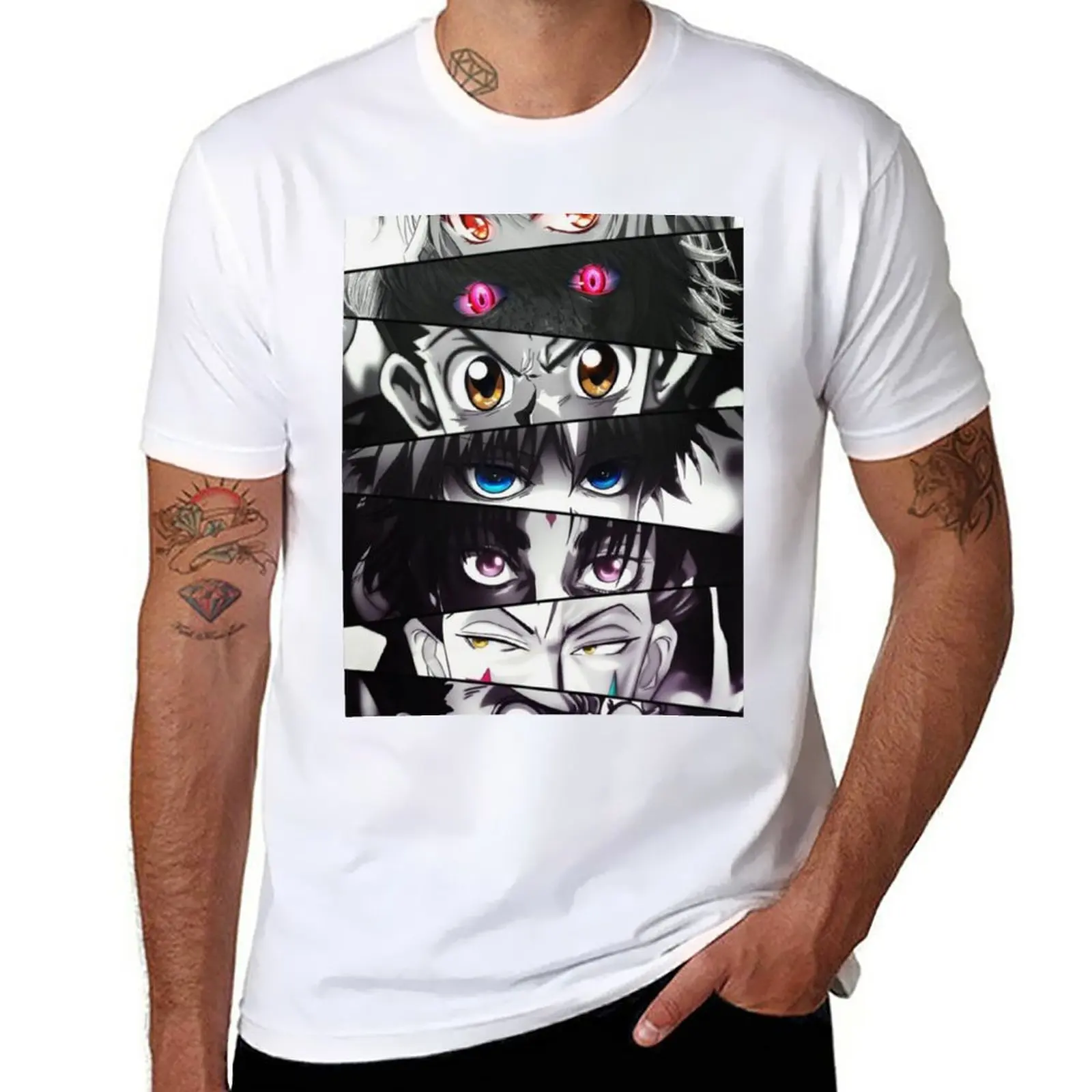 

New Anime hxh eyes illustration T-Shirt graphic t shirts blank t shirts mens white t shirts