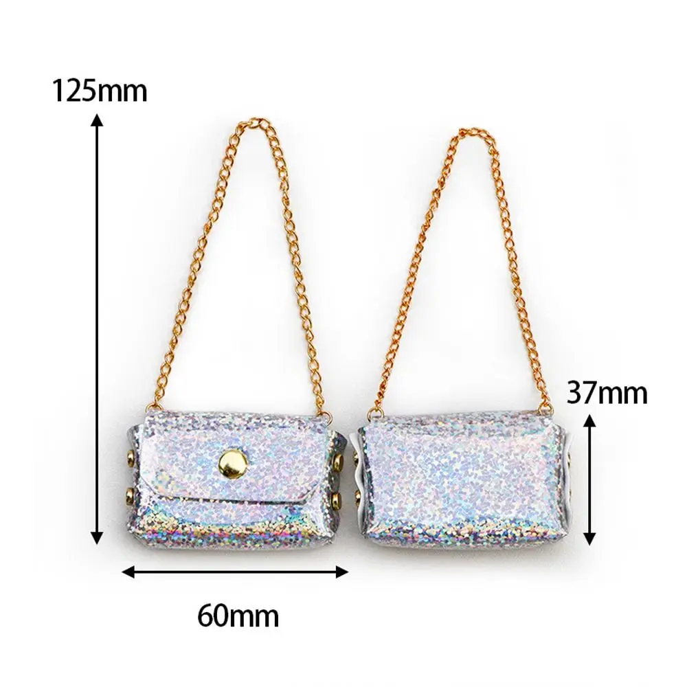 Mini Doll Fashion Bags Paillette Shoulder Bags Doll Accessories Doll Handbag Lady Purse Waistbag Accessories Dollhouse Toys