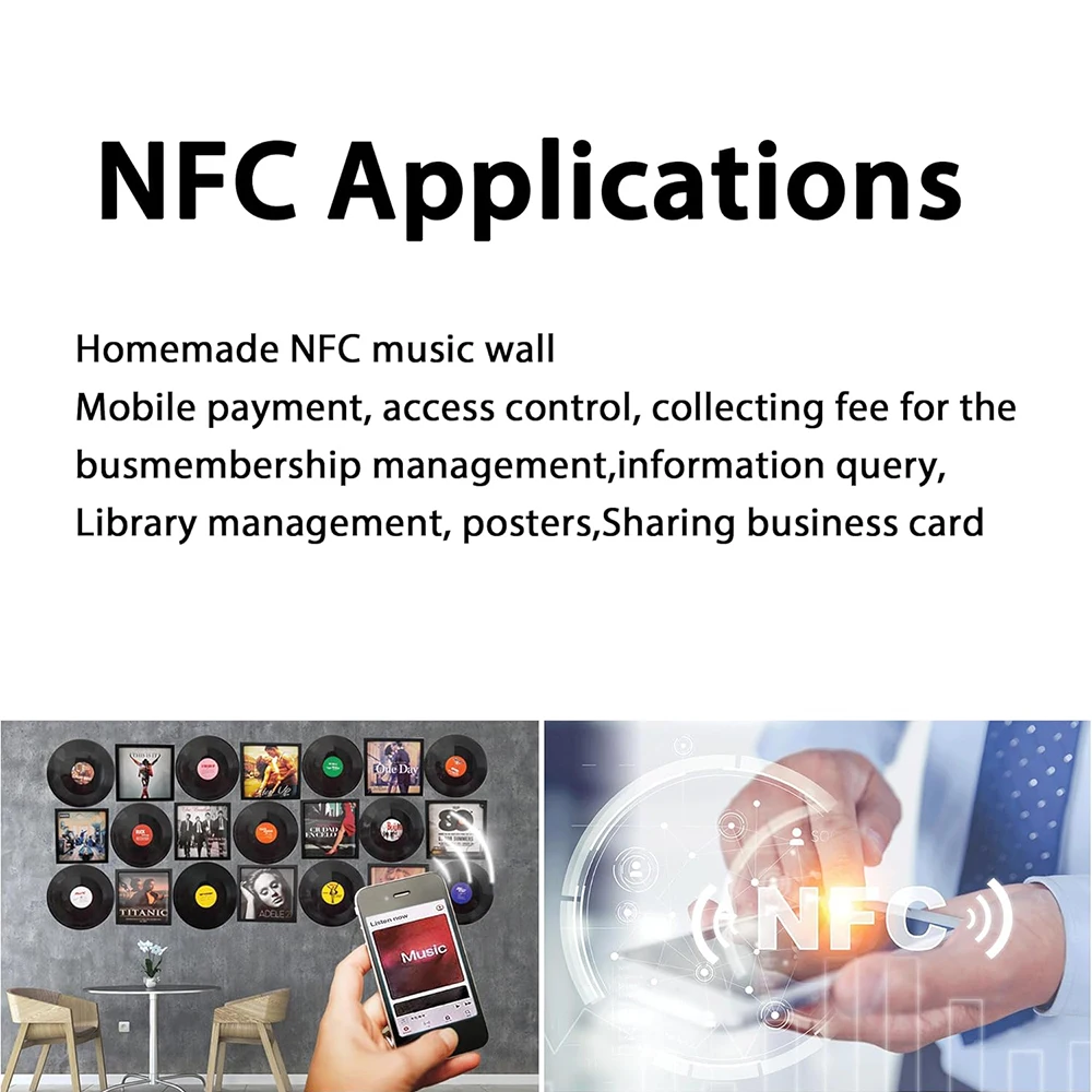 Tag NFC NTAG216 Adesivo NFC Scrittore Etichetta NFC vuota Adesivo NFC 216 Memoria programmabile 888 byte