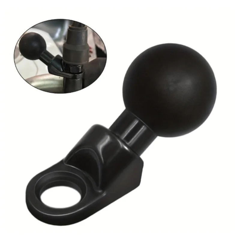 1PC Multifunctional Bicycle Rearview Mirror Clamp, Motorcycle 25mm Ball Head Handle Phone Mount Adapter
