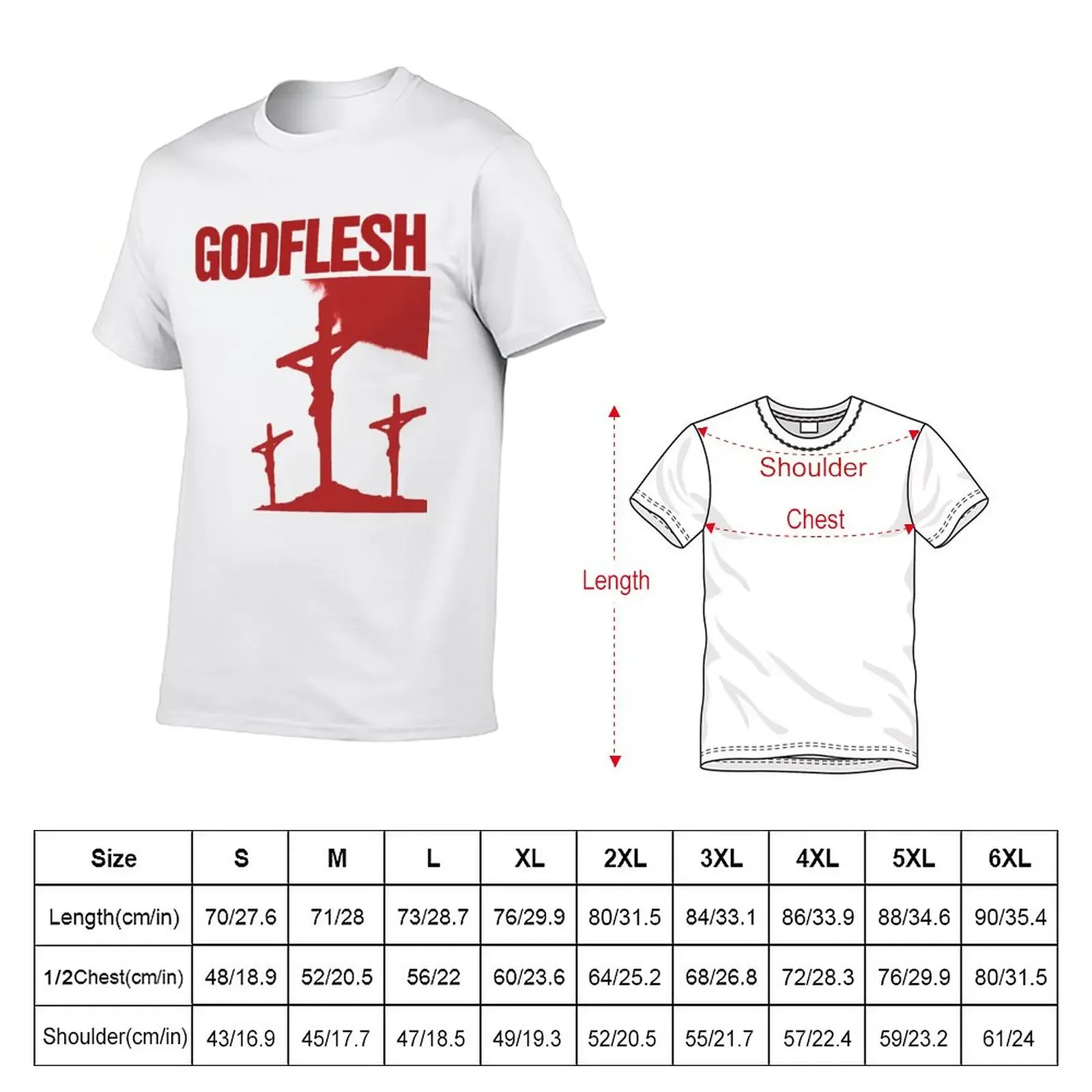 New Godflesh Band Gift From Heaven Punk Rock Band Techno T-Shirt plus size clothes cute tops men clothes