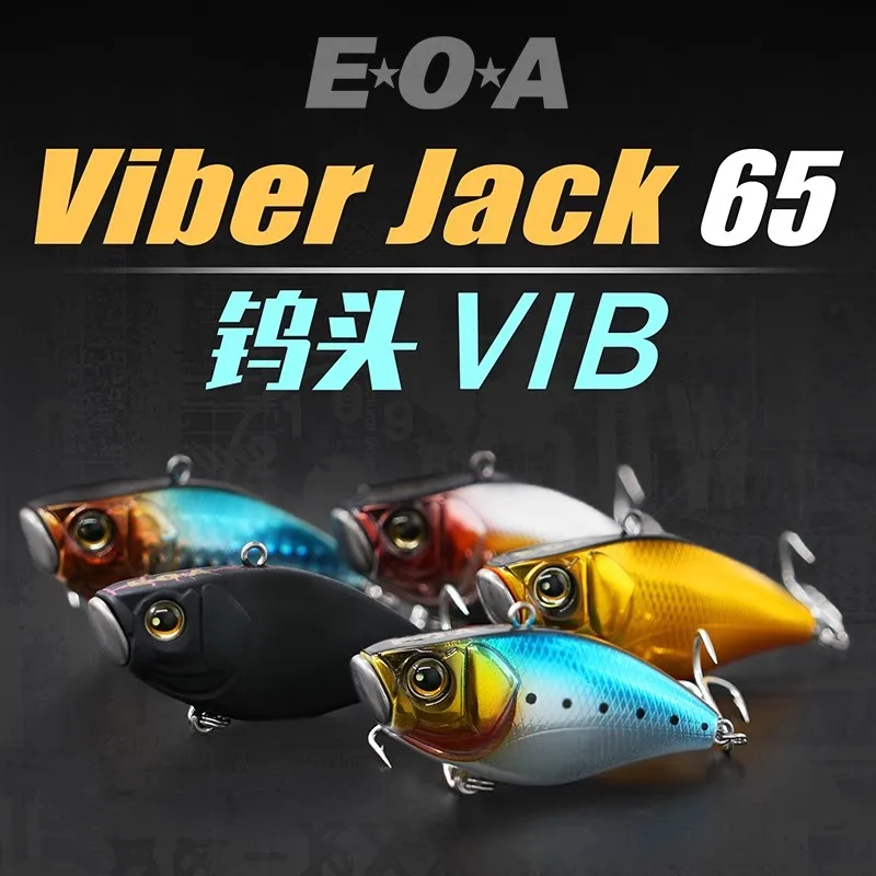 2024 Nieuwe EOA Viber Jack 65 Zinkende VIB Metalen Ijzeren Plaat Vissen Lokken 14g/16g Afstandsschot Isca Kunstmatige Wobbler Harde Aas Visgerei