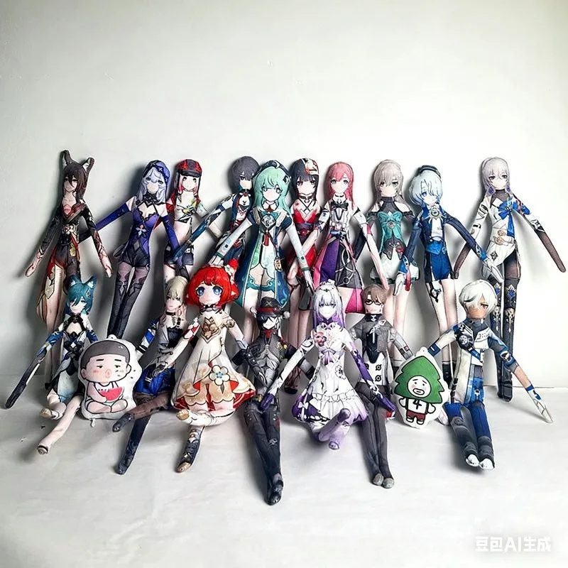 

Плюшевая кукла для косплея по игре Honkai: Star Rail — Цзиньлиу и Блейд, ручная работа, абстрактный каркас из проволоки, подвижная, мягкая, для декора комнаты