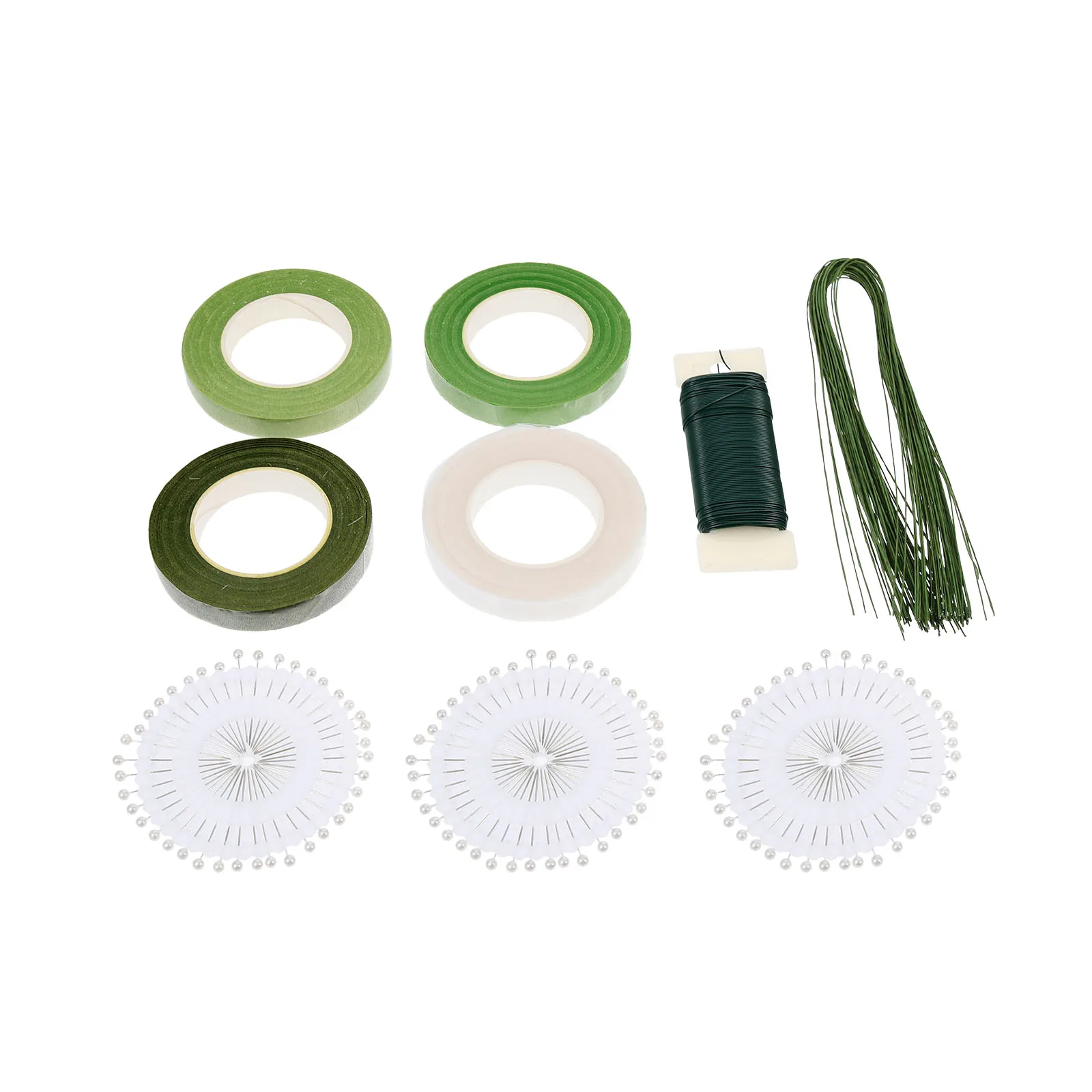 Floral Tools Kit Wire Stem Tape Lightweight Durable Artificial Flower Arrangement Craft Project Household Repair Packaging