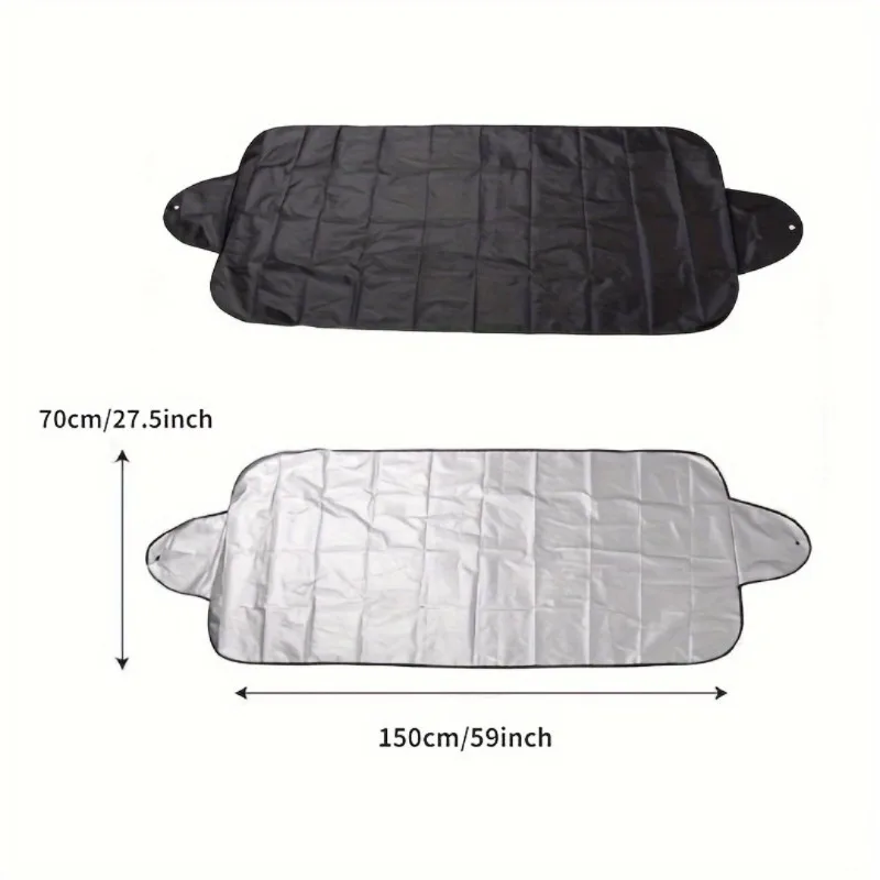 

Universal Car Windshield Snow Cover - Frost Ice Rain & Sun Protector for Most Cars & SUVs, 1PC Auto Windscreen Shield
