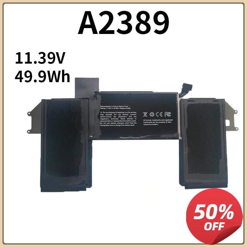 

A2389 Battery For Apple MacBook Air M1 13-inch 2020 Year EMC3302 A2337 EMC3598 MGN63LL MGN73LL MWTJ2