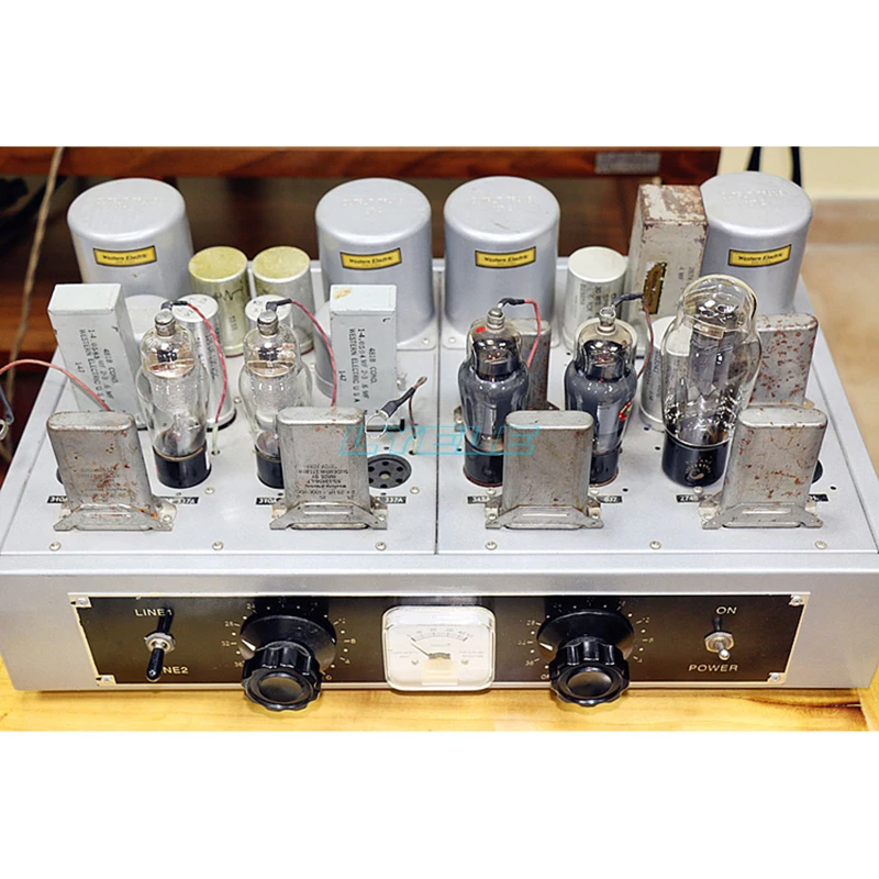 Reproduction of the U.S. Western Electric WE129 preamplifier 1:1 reproduction of the original line phono amplifier WE310A EF37