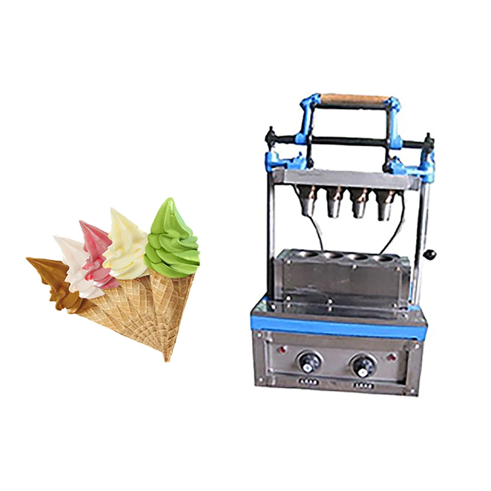 12 Heads Ice Cream Cone Waffle Making Machine 250-300pcs/h Electric Ice Cream Cones Cup Baking Machine