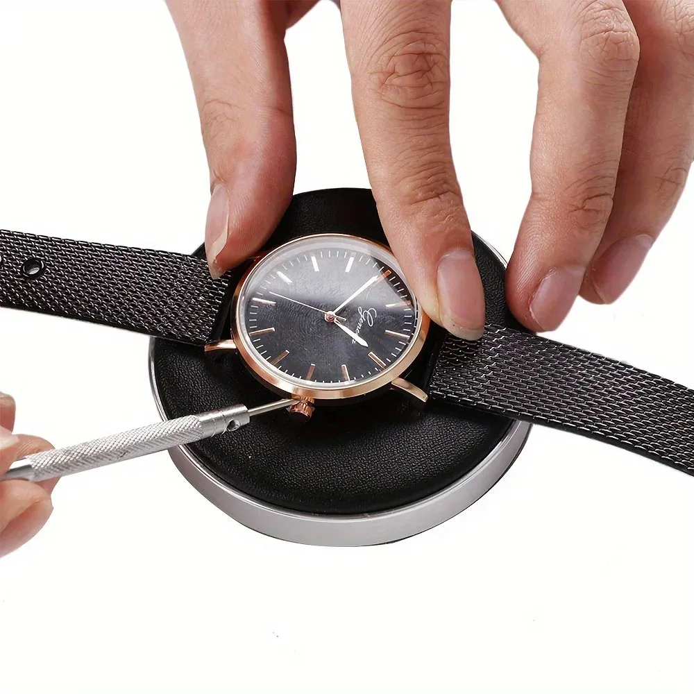 Watch Movement Casing Cushion Leather Protective Pad Holder for Watchmaker Watch Part Glass Repair Battery Change Tool 53/70mm