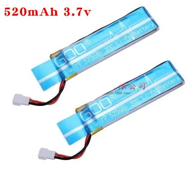 

2PCS WLtoys V930 V977 / XK K110 RC Helicopter Spare Parts 3.7V 520mAh 30C Upgraded Battery