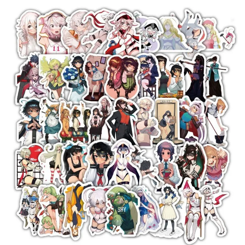 60pcs SHY Anime Cartoon Stickers Suitcase Water Cup Stationery Mobile Phone Car Scooter Laptop Refrigerator Decorative Stickers