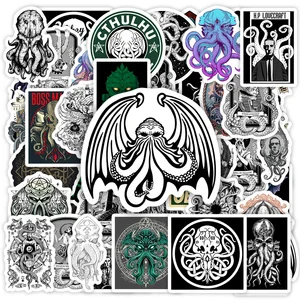 Aufkleber -Aufkleber -Graffiti für Telefonlaptopflaschen und Gepäck, wasserdichte Aufkleber, Cthulhu Mythos, Liebe, Horror, DIY, Spielzeuggeschenk 8 Hauptverkäufe Cthulhu Lovecraft - №5