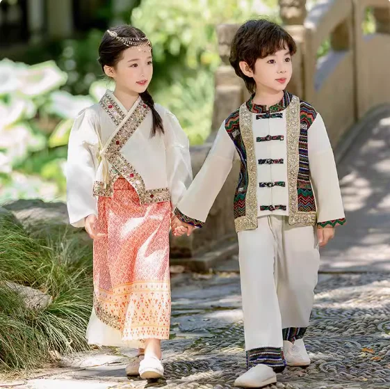 

Chinese Hui Uyghur Boys And Girls Dance Performance Costumes