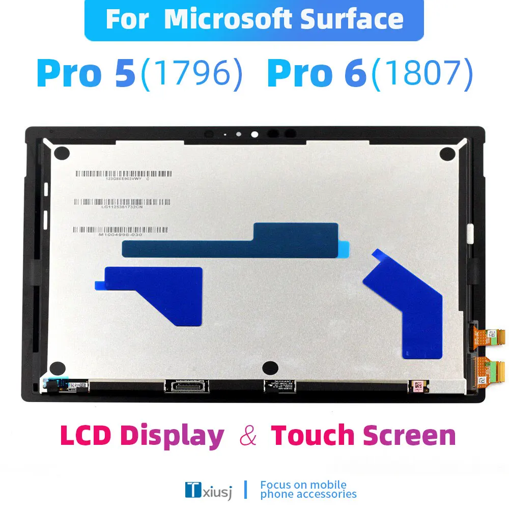 12.3 "Originele Pro5 Lcd Voor Microsoft Oppervlak Pro 5 1796 Lcd Touch Screen Digitizer Vergadering Kleine Board LP123WQ1 gereedschap