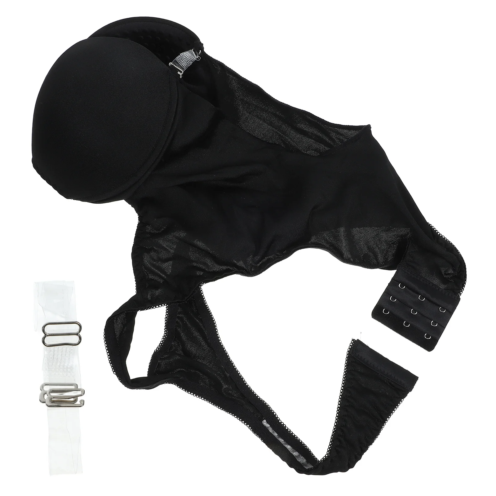 

Women Backless Corset Black Size L Smooth Invisible Shapewear Slimming Bra Corset Comfortable Elastic Waist Control